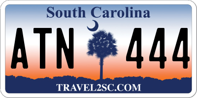 SC license plate ATN444