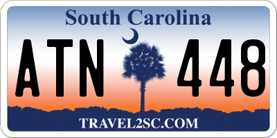 SC license plate ATN448