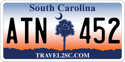 SC license plate ATN452