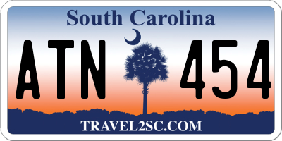 SC license plate ATN454
