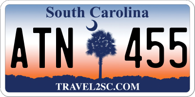 SC license plate ATN455