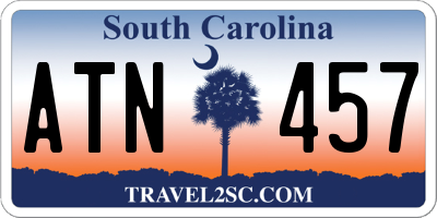 SC license plate ATN457