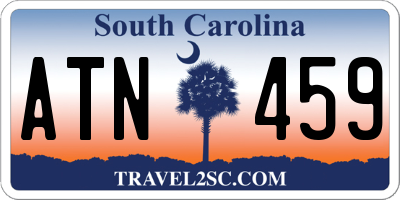 SC license plate ATN459