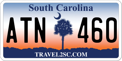 SC license plate ATN460