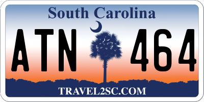 SC license plate ATN464