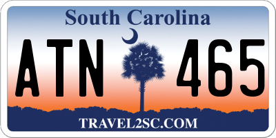 SC license plate ATN465