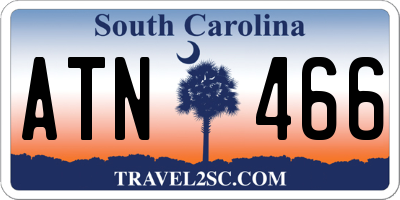 SC license plate ATN466