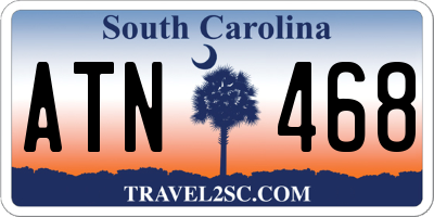 SC license plate ATN468