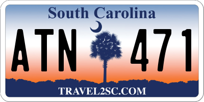 SC license plate ATN471