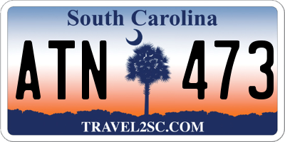 SC license plate ATN473