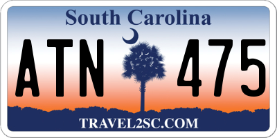 SC license plate ATN475