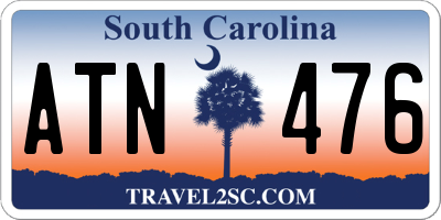 SC license plate ATN476