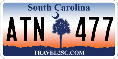 SC license plate ATN477