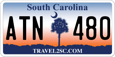 SC license plate ATN480