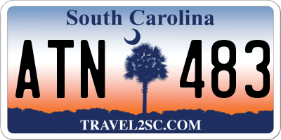 SC license plate ATN483