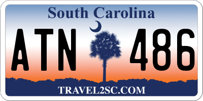 SC license plate ATN486