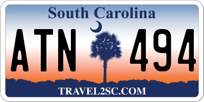 SC license plate ATN494