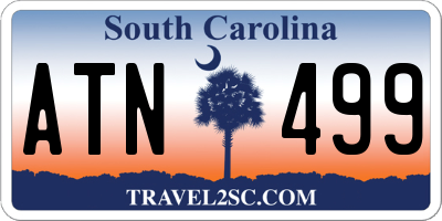 SC license plate ATN499