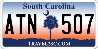 SC license plate ATN507