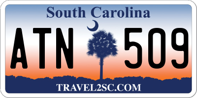 SC license plate ATN509