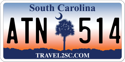 SC license plate ATN514