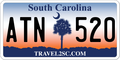 SC license plate ATN520