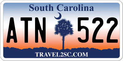 SC license plate ATN522