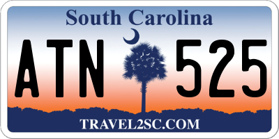 SC license plate ATN525