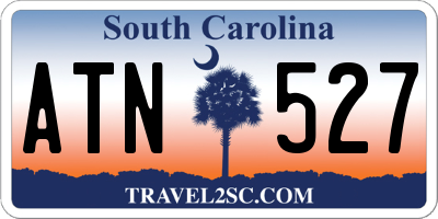 SC license plate ATN527