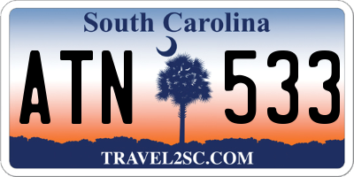 SC license plate ATN533