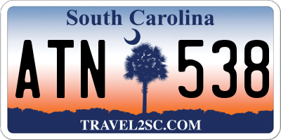 SC license plate ATN538