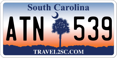 SC license plate ATN539