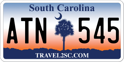 SC license plate ATN545