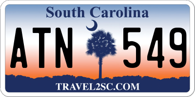 SC license plate ATN549