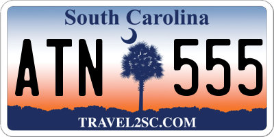SC license plate ATN555
