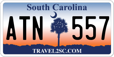 SC license plate ATN557