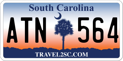 SC license plate ATN564