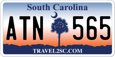 SC license plate ATN565