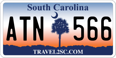 SC license plate ATN566
