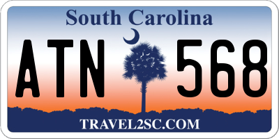 SC license plate ATN568