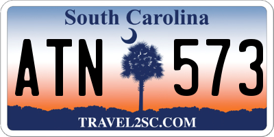 SC license plate ATN573