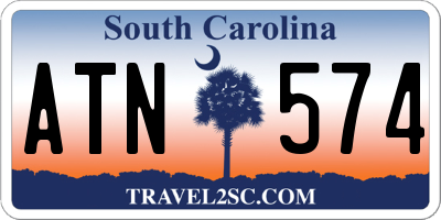 SC license plate ATN574