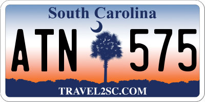 SC license plate ATN575