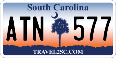 SC license plate ATN577