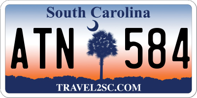 SC license plate ATN584