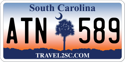 SC license plate ATN589
