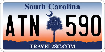 SC license plate ATN590