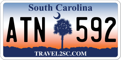 SC license plate ATN592