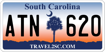 SC license plate ATN620