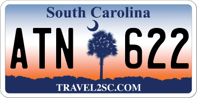 SC license plate ATN622